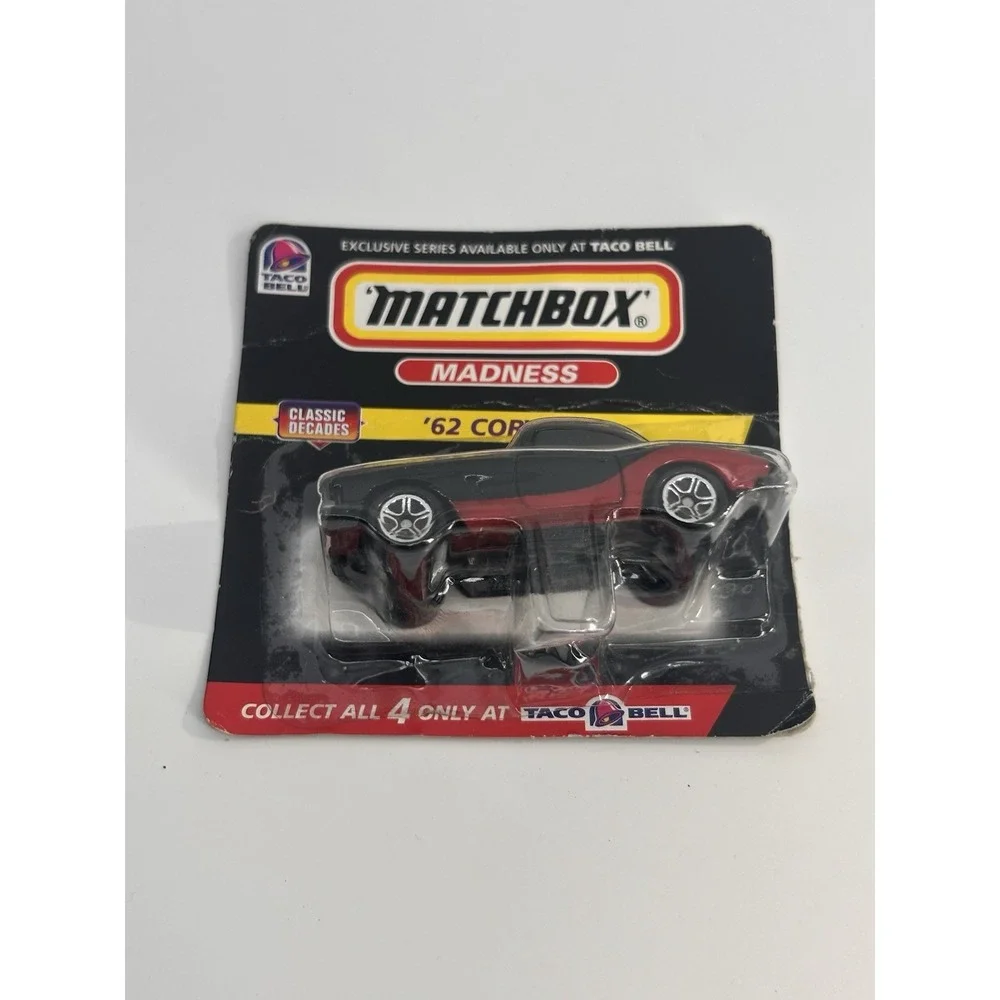 Vintage Matchbox Madness Classic Decades '62 Corvette Exclusive‎ Only Taco Bell